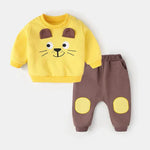 Load image into Gallery viewer, Kids Cute Cartoon Full-Sleeve Sweatshirt & Pant Winter Set