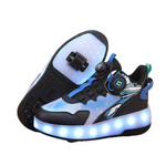 Load image into Gallery viewer, LED Roller Skate Shoes with Wheels ā Light-Up Roller Sneakers for Kids & Teens