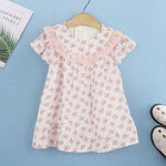 Load image into Gallery viewer, Girls Floral Print Dress – Soft &amp; Comfortable Casual Wear