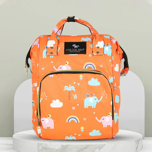 Stylish Baby Diaper Backpack – Large Capacity with Insulated Bottle Pockets