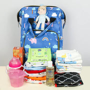 Stylish Baby Diaper Backpack – Large Capacity with Insulated Bottle Pockets