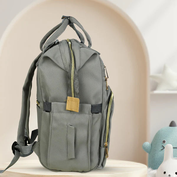 Waterproof Unisex Diaper Backpack – Multi-Pocket Baby Bag for Moms & Dads