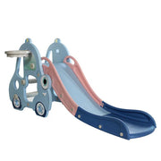 Indoor Slide for Kids with Basketball Ring – Sky Blue