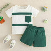 Boys Short Sleeve Cotton T-Shirt & Shorts Set (Age 3–4 Years)