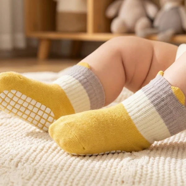 Baby Anti-Skid Socks – Soft Cotton Safety Socks