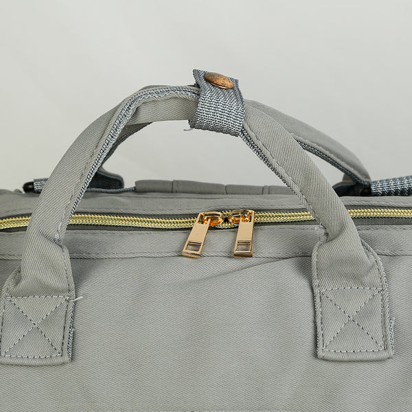 Waterproof Unisex Diaper Backpack – Multi-Pocket Baby Bag for Moms & Dads