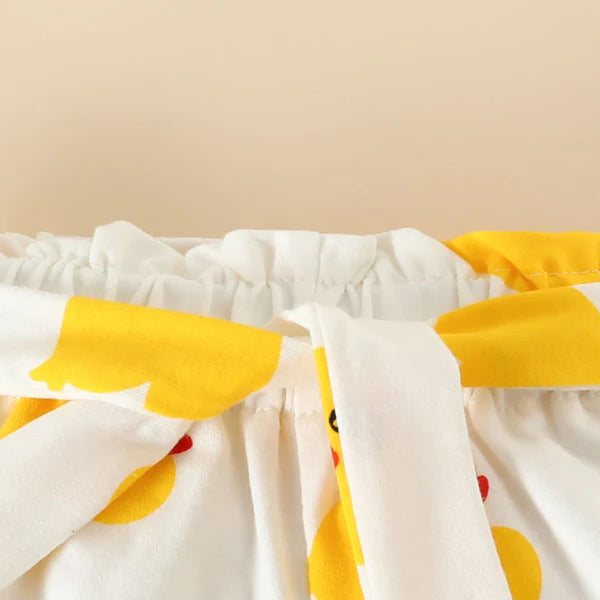 Baby Girl Floral-Style Sleeveless Co-Ord Set with Flare & Headband