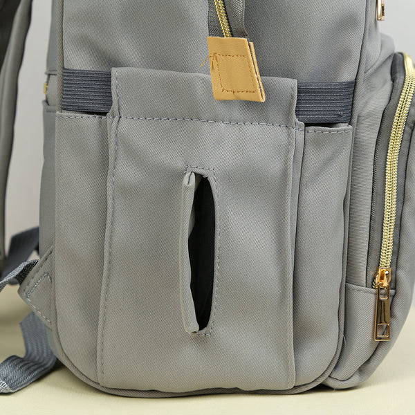 Waterproof Unisex Diaper Backpack – Multi-Pocket Baby Bag for Moms & Dads