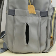 Waterproof Unisex Diaper Backpack – Multi-Pocket Baby Bag for Moms & Dads