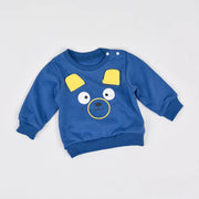 Kids Cute Cartoon Full-Sleeve Sweatshirt & Pant Winter Set