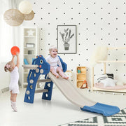 Indoor Slide for Kids with Basketball Ring – Pink | Safe Play Slide