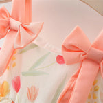 Load image into Gallery viewer, Baby Girl Sleeveless Floral Party Frock with Matching Hat – Festive Wear