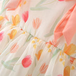 Load image into Gallery viewer, Baby Girl Sleeveless Floral Party Frock with Matching Hat – Festive Wear