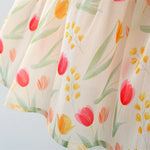 Load image into Gallery viewer, Baby Girl Sleeveless Floral Party Frock with Matching Hat – Festive Wear