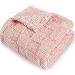 Load image into Gallery viewer, Soft Checkered Fleece Baby Blanket – Warm &amp; Cozy for Newborns