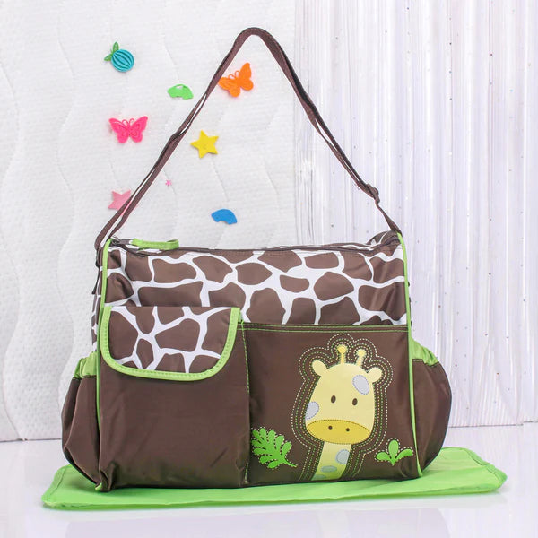 Printed Diaper Bag Backpack – Waterproof Baby Travel Bag for Moms & Dads