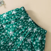 Baby Girl Two-Piece Co-Ord Set – Floral Crop Top & Skirt Summer Outfit