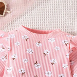 Load image into Gallery viewer, Girls Floral Print Full Sleeves Flare Co-Ord Outfit