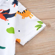Baby Dinosaur Print Romper – Soft & Comfortable One-Piece Outfit