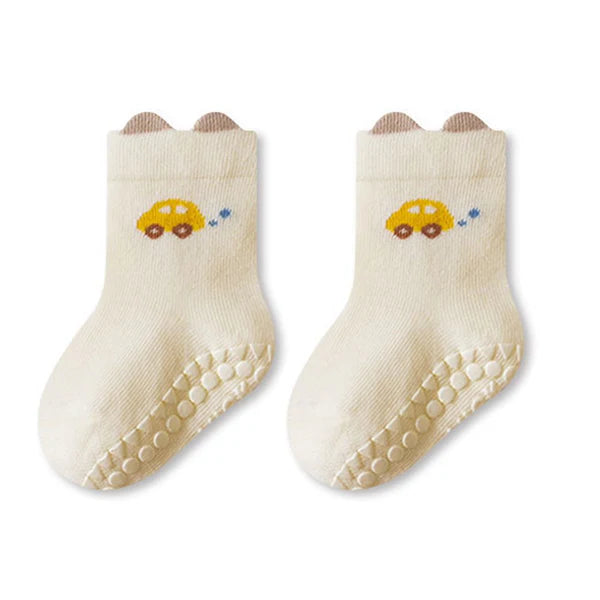 Baby Non-Slip Socks – Anti-Skid Cotton Socks for Infants & Toddlers
