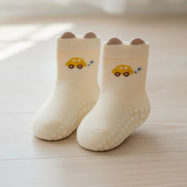 Baby Non-Slip Socks – Anti-Skid Cotton Socks for Infants & Toddlers