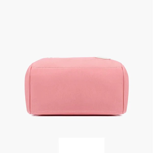 Stylish Pink Diaper Backpack for Moms – Waterproof Multi-Function Baby Travel Bag