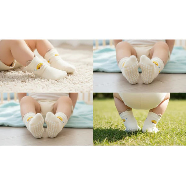 Baby Non-Slip Socks – Anti-Skid Cotton Socks for Infants & Toddlers