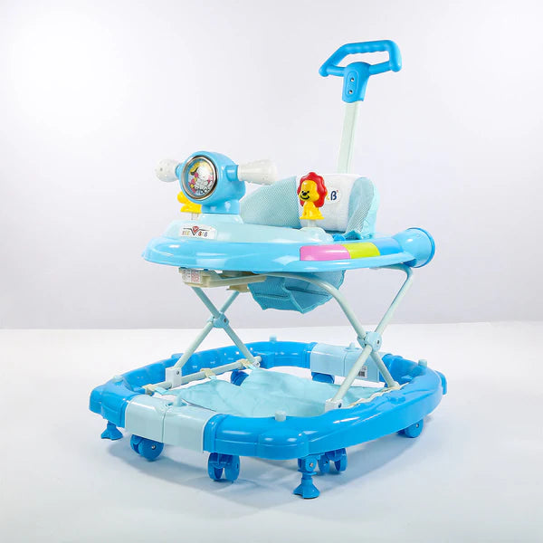 Musical 2-in-1 Adjustable Baby Walker cum Rocker with Parent Control Handle