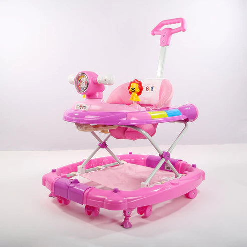 Musical 2-in-1 Adjustable Baby Walker cum Rocker with Parent Control Handle