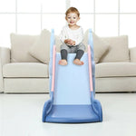 Load image into Gallery viewer, Indoor Slide for Kids with Basketball Ring – Sky Blue