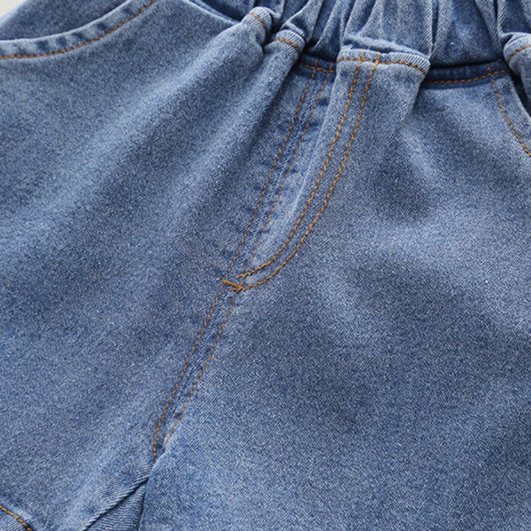 Boys T-Shirt and Denim Shorts Set – Soft Cotton Summer Wear