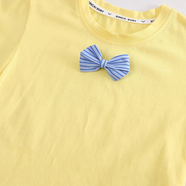 Baby T-Shirt & Dungaree Overall Set – Cute Smile Design