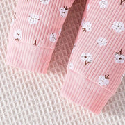 Girls Floral Print Full Sleeves Flare Co-Ord Outfit