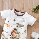 Load image into Gallery viewer, Jurassic Jungle Dinosaur Print Playsuit for Kids