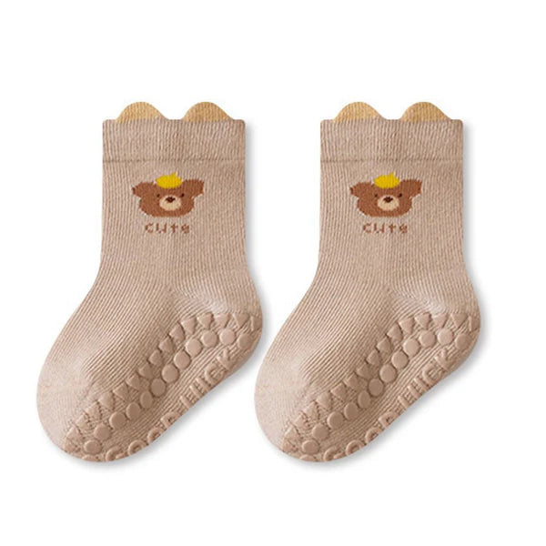 Baby Non-Slip Socks – Anti-Skid Cotton Socks for Infants & Toddlers