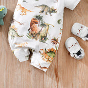 Jurassic Jungle Dinosaur Print Playsuit for Kids
