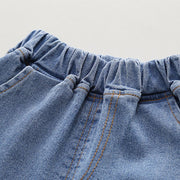 Boys T-Shirt and Denim Shorts Set – Soft Cotton Summer Wear