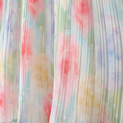 Girls Sleeveless Colorful Floral Print Flared Casual Frock