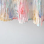 Load image into Gallery viewer, Girls Sleeveless Colorful Floral Print Flared Casual Frock