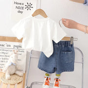 Boys Short Sleeve Dress Set – Stylish Casual Outfit for Kids