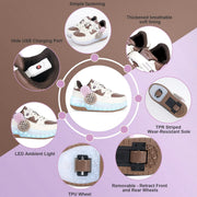 Kids LED Roller Shoes with Wheels – Light-Up Skate Sneakers for Boys & Girls