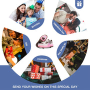 Kids LED Roller Shoes with Wheels – Light-Up Skate Sneakers for Boys & Girls