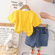Boys Short Sleeve Dress Set – Stylish Casual Outfit for Kids