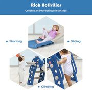 Indoor Slide for Kids with Basketball Ring – Pink | Safe Play Slide