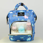 Stylish Baby Diaper Backpack – Large Capacity with Insulated Bottle Pockets