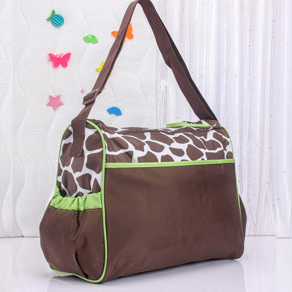 Printed Diaper Bag Backpack – Waterproof Baby Travel Bag for Moms & Dads