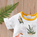 Load image into Gallery viewer, Jurassic Jungle Dinosaur Print Playsuit for Kids