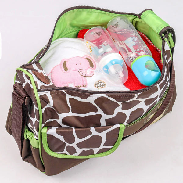 Printed Diaper Bag Backpack – Waterproof Baby Travel Bag for Moms & Dads