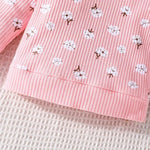 Load image into Gallery viewer, Girls Floral Print Full Sleeves Flare Co-Ord Outfit