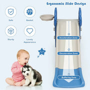 Indoor Slide for Kids with Basketball Ring – Pink | Safe Play Slide